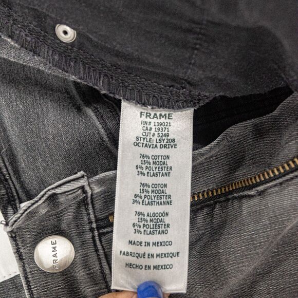 FRAME denim Le Sylvie Slender Staight Jeans Octavia Drive size 25 - Picture 7 of 10